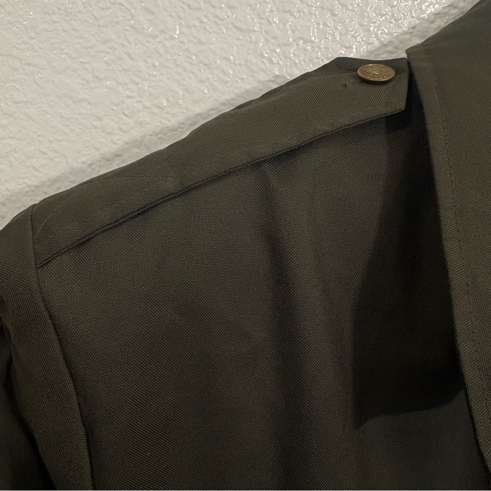 Vintage Military Utility Jacket Men's XL Olive Green Quilted Waterproof Workwear - Picture 4 of 10